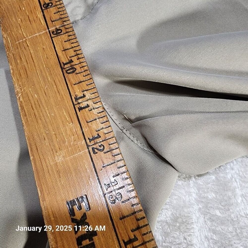 Attack Life Greg Norman Mens 34 30 Dusty Willow Tan Moisture Wicking Dress Pants - Picture 11 of 12